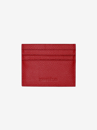 Red Leather Card Holder